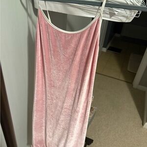 Iconic My Date with the Presidents Daughter Dress- Pink Velvet Mini Dress